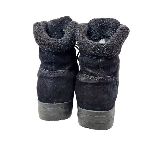 Sorel Waterfall Low Lace Black Waterproof Winter Boots Lace Up Black Size 8.5 - Picture 5 of 10